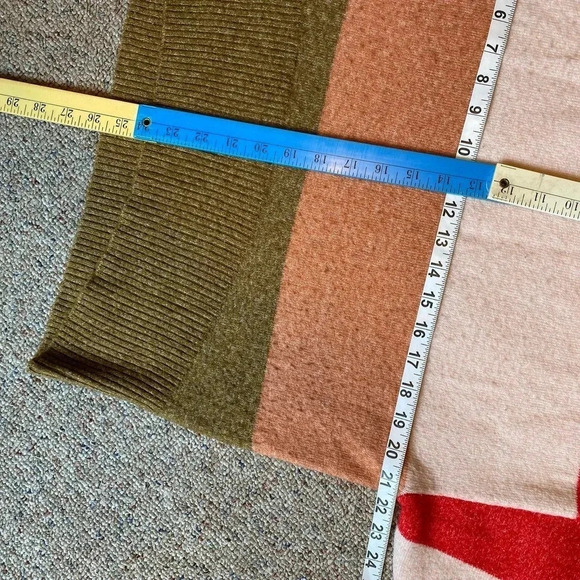 A new day Soft Cozy Estatic Color Block Sweater Women Sz S-L Oversized Stretch - Picture 2 of 6